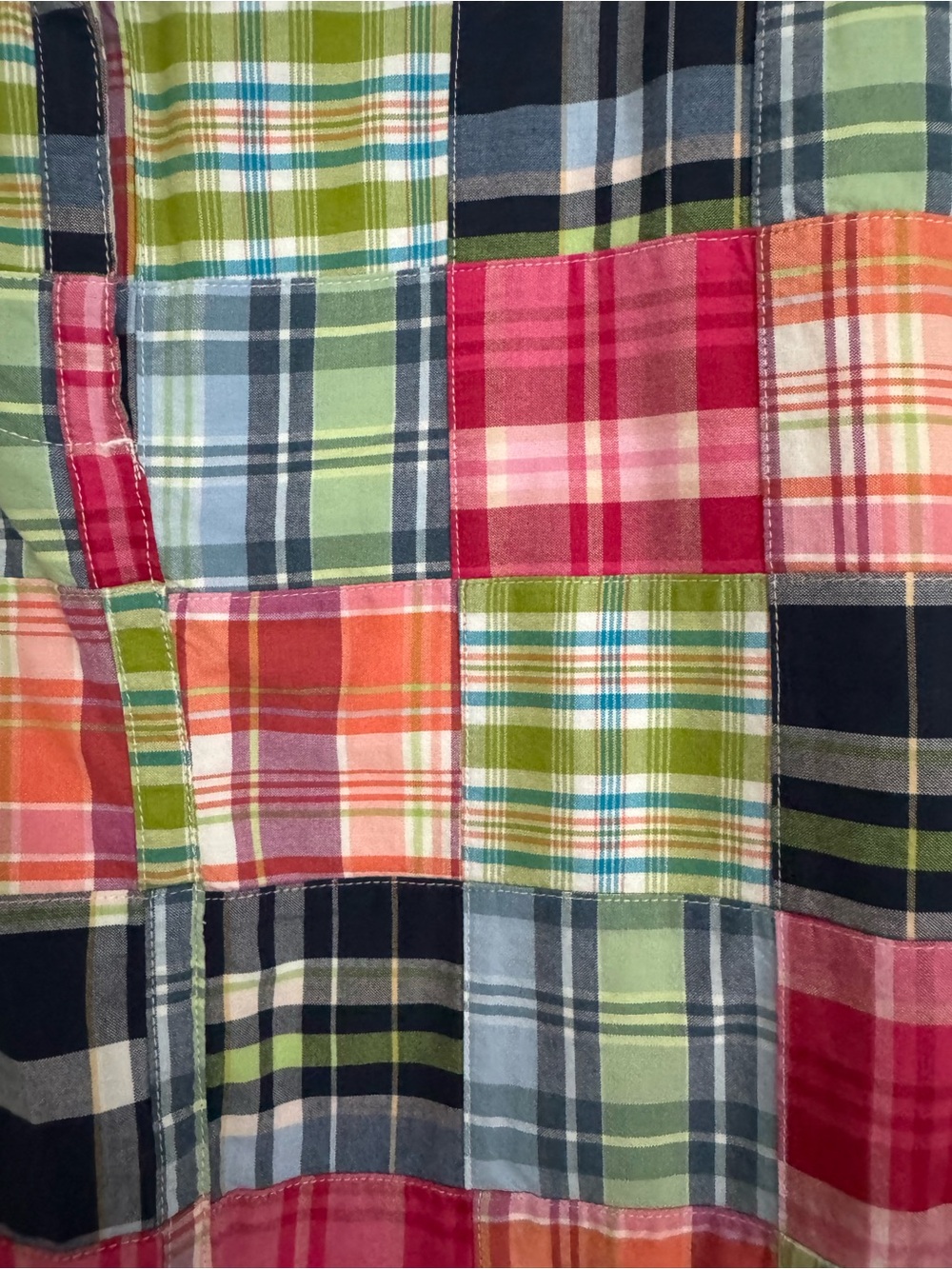 LL Bean madras skirt size 12 - Picture 2 of 3